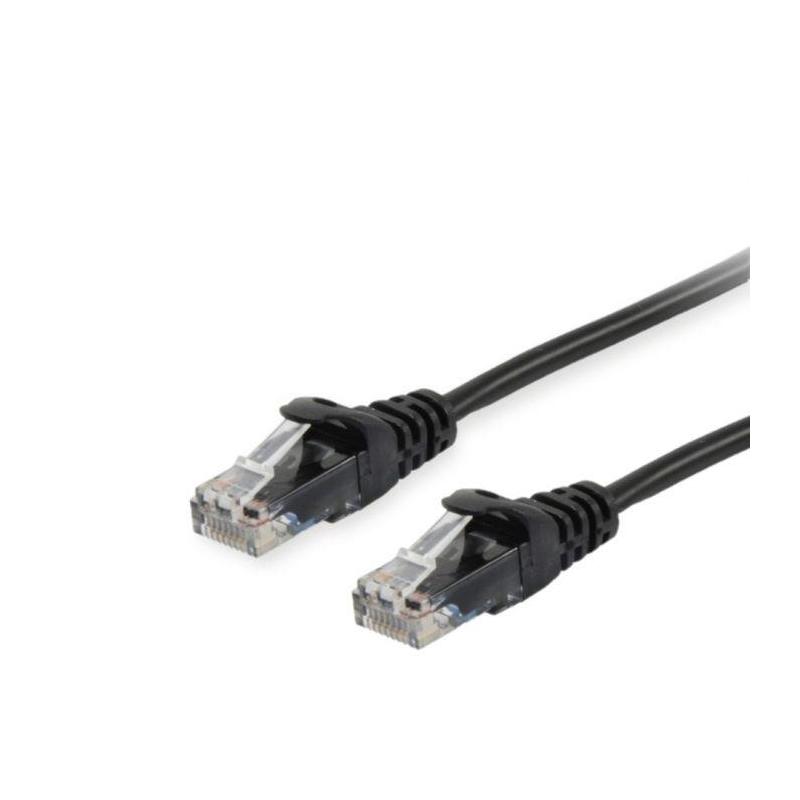 EQUIP 625451 Cat.6 U/UTP Patch Cable, 2.0m , Black, 8.34x11.68x2000mm