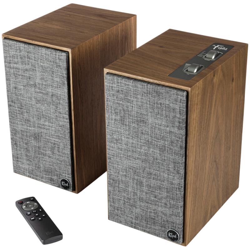 Klipsch The Fives, Powered Speakers, Walnut, Pair