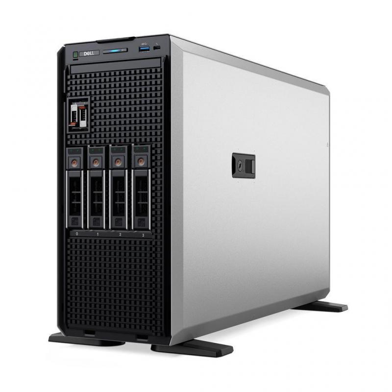 PowerEdge T360 Tower Server Intel Xeon E-2414 2.6G, 4C/4T, 12M Cache, Turbo, (55W) DDR5, 16GB UDIMM, 5600MT/s ECC, 480GB SSD SATA Read Intensive 6Gbps 512 2.5in Hot-plug AG Drive,3.5in HYB CARR, 3.5 Chassis with up to 8 Hot Plug Hard Drives and AIC PERC 1