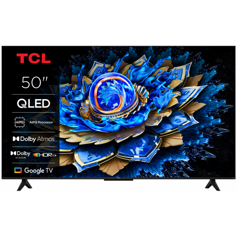 Televizor TCL QLED 50T69C, 126 cm, Smart Google TV, 4K Ultra HD, (Model 2025)
