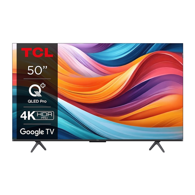 Televizor TCL QLED 50T7B, 126 cm, Smart Google TV, 4K Ultra HD, Clasa F
