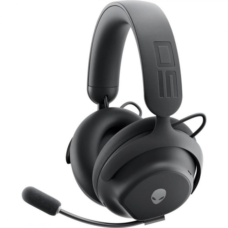 Alienware Pro Wireless Gaming Headset, Connectivity Technology: Wired/Wireless, Wireless Technology: Bluetooth, Wireless Operating Distance: 30m, Bluetooth Standard: Bluetooth 5.3, Impedance: 32 Ohm, Features: 50mm graphene-coated drivers, 2-mic AI noise 