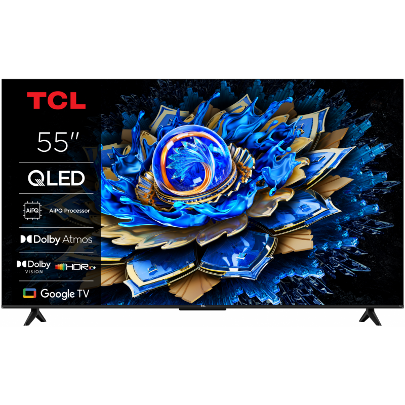 Televizor TCL QLED 55T69C, 138 cm, Smart Google TV, 4K Ultra HD, (Model 2025)