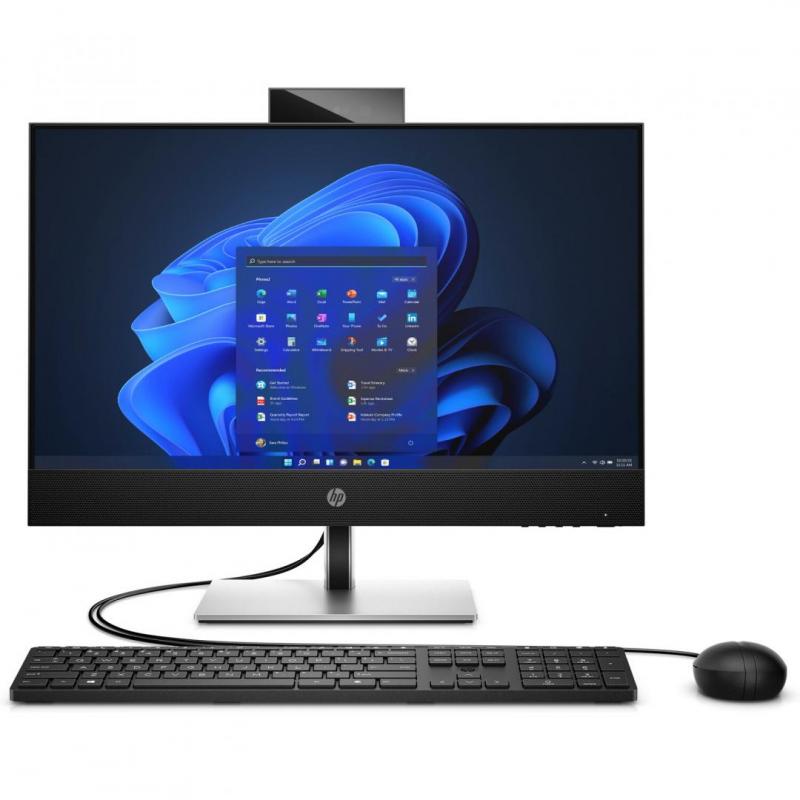 All-in-One HP ProOne 440 G9 23.8 inch Non-Touch IPS cu procesor Intel Core i7-13700T, video integrat Intel UHD Graphics 770, RAM 16GB DDR4, SSD 512GB, Adjustable Stand, HP 125 Black Wired Keyboard, HP 125 Black Wired Mouse, Microsoft Windows 11 Pro 64, 3y