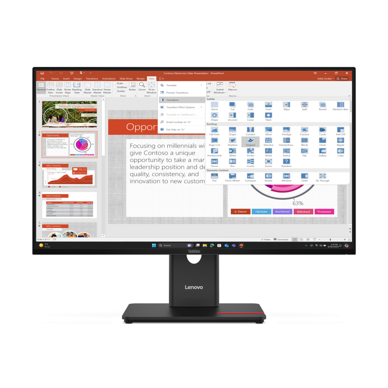 Monitor  Lenovo ThinkVision T27-40; 27