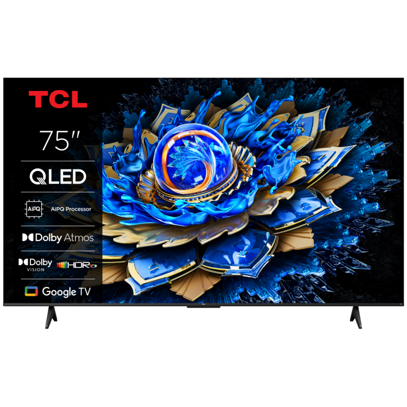 Televizor TCL QLED 75T69C, 189 cm, Smart Google TV, 4K Ultra HD, (Model 2025)