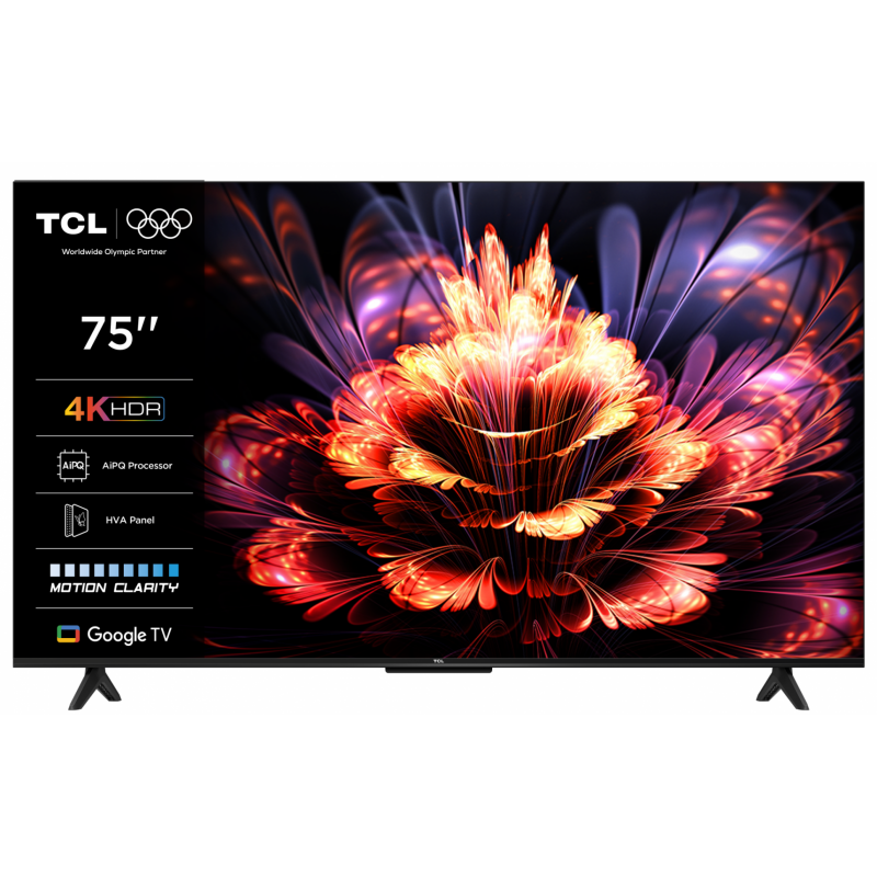 Televizor TCL LED 75V6C, 189 cm, Smart Google TV, 4K Ultra HD, (Model 2025)