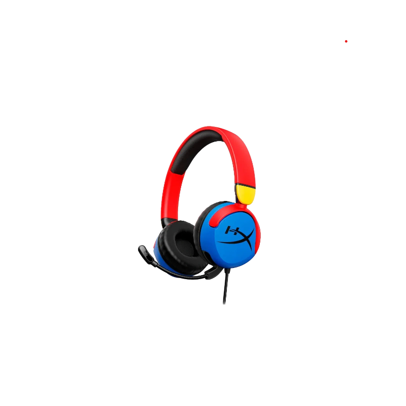 Casti gaming cu fir HyperX Cloud Mini, PC/Nintendo Switch/controllere PS/Xbox/tablete, volum limitat la 85dB, Bluetooth/Jack 3.5 mm, autonomie pana la 25 de ore, frecventa raspuns 20 Hz - 20 KHz, multicolor