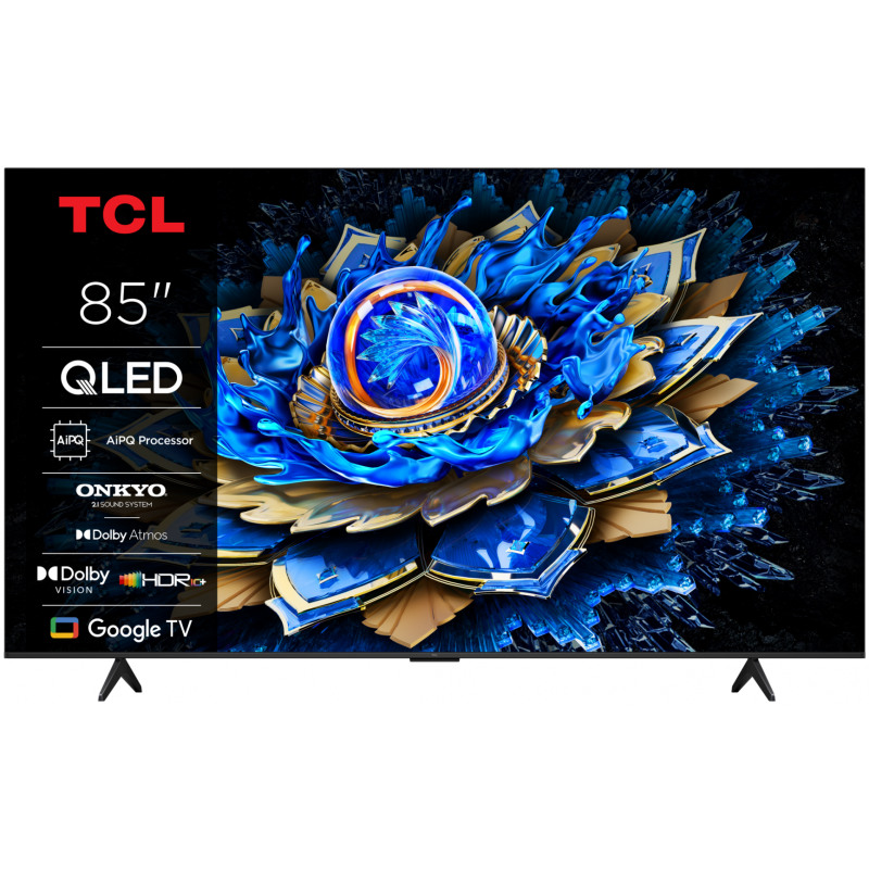 Televizor TCL QLED 85T69C, 215 cm, Smart Google TV, 4K Ultra HD, (Model 2025)