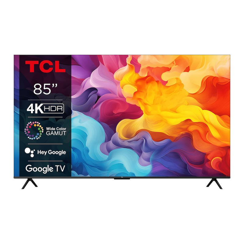 Televizor TCL LED 85V6B, 214 cm, Smart Google TV, 4K Ultra HD, Clasa F