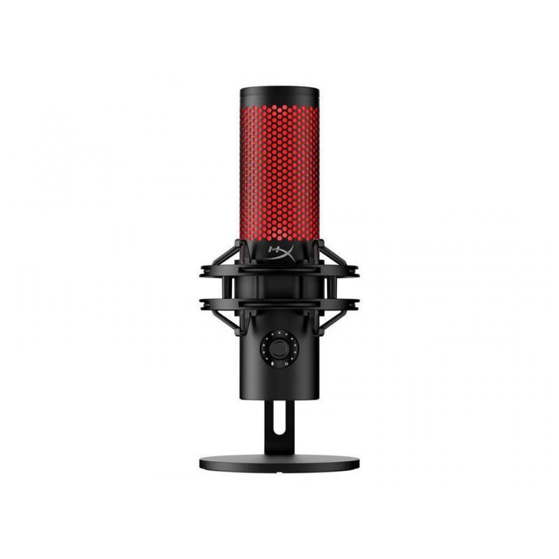 Microfon HyperX QuadCast 2, USB-C, pentru gaming, streaming si podcasting, control on-board, iluminare LED, stand antișoc demontabil, PC/Mac/PS5/PS4, negru
