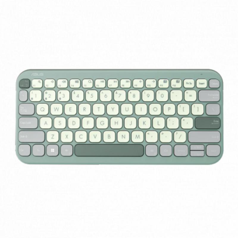 Tastatura wireless ASUS KW100, Culoare: Green Tea Latte, Greutate: 0.374 ASUS Marshmallow Keyboard KW100 este o tastatura wireless compacta, ultrasubtire, cu un design minimalist.Este compatibila cu dispozitivele Windows, ChromeOS, MacOS, iOS si iPadOS, t