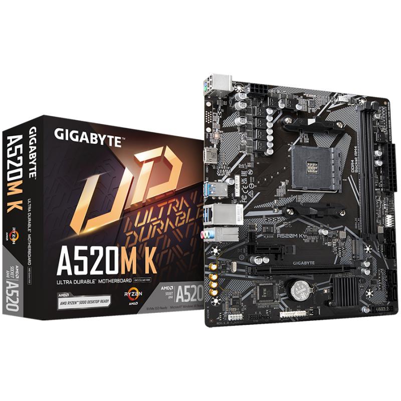 Placa de baza Gigabyte A520M K AM4 DDR4
