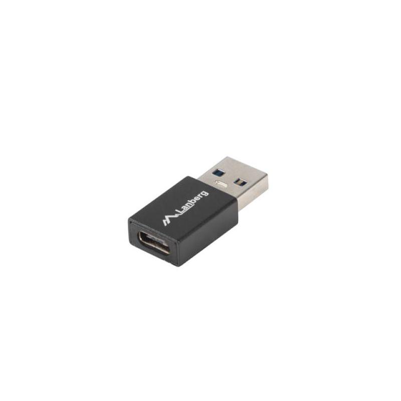 Adaptor USB-C(F) 3.1 -> USB-A(M) negru LANBERG
