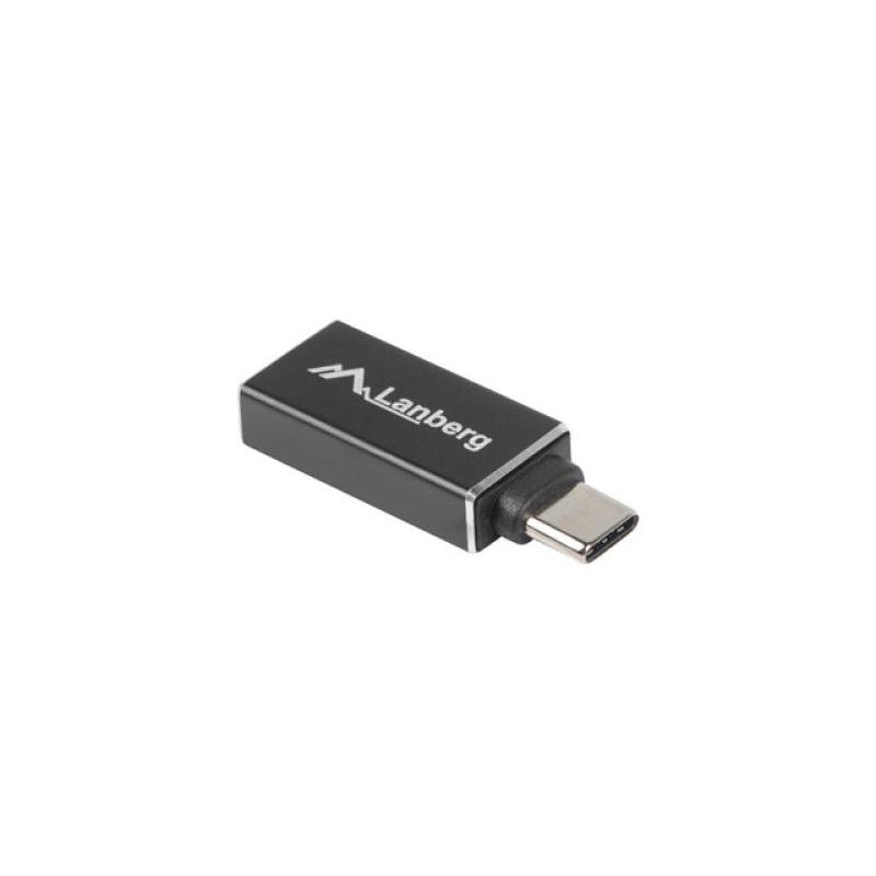 Adaptor USB-C(M) 3.1 -> USB-A(F) negru OTG LANBERG