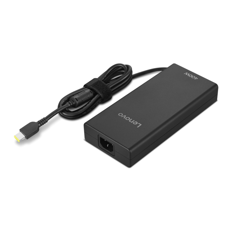 Adaptop Lenovo Legion 400W; Port de incarcare: USB-C; Accesorii incluse: Power adapter; Line cord; Warranty Poster; Power Poster; Dimensiuni (L x D x H) : 235 mm x 200 mm x 80 mm; Greutate: 1.01 Kg; Garantie: 1 an
