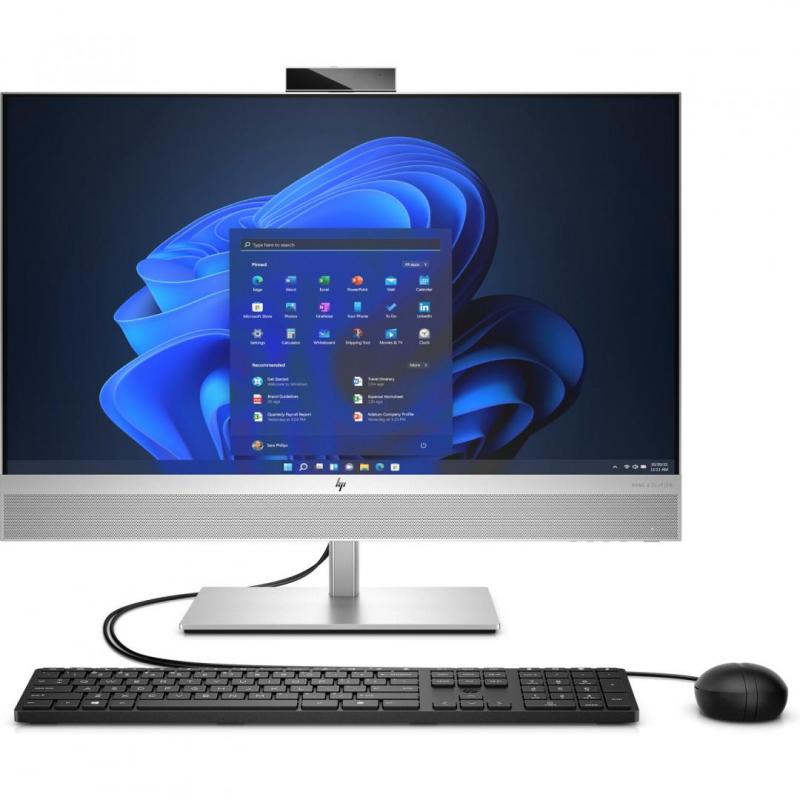 All-in-One HP EliteOne 870 G9 27 inch Non Touch IPS QHD cu procesor Intel Core i7-13700 16 Core, video integrat Intel UHD Graphics, RAM 16GB DDR5, SSD 512GB, Adjustable  Stand, HP 655 Wireless Keyboard, HP 655 Wireless Mouse, Natural Silver, Microsoft Win