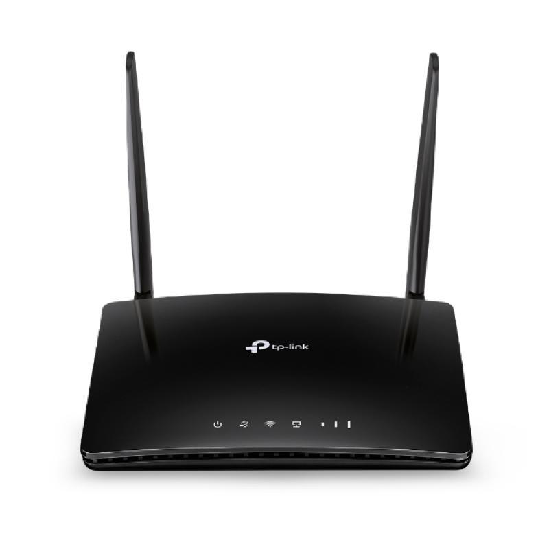 AC750 Wireless Dual Band 4G LTE Router Build-In 150Mbps 4G LTE Modem SPEED: 433 Mbps at 5 GHz + 300 Mbps at 2.4 GHz, 4G Cat4 150/50 Mbps SPEC: 2× Antennas, 3× Fast Ethernet LAN Ports, 1× Fast Ethernet WAN/LAN Port, LTE-FDD/LTE-TDD/DC-HSPA+/HSPA+/HSPA/UMTS