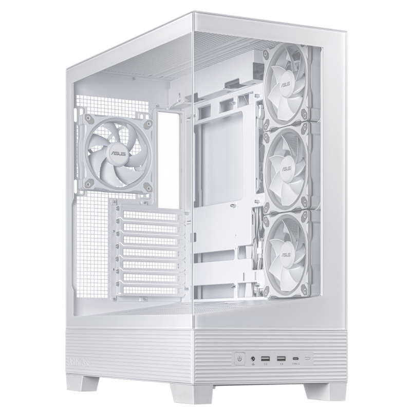ASUS A31 Plus TG ARGB WHITE. Form factor: Midi Tower, Type: PC, Product colour: White. Side fans installed: 3x 120 mm, Rear fans installed: 1x 120 mm, Rear fans diameters supported: 120,140 mm. Supported HDD sizes: 2.5,3.5