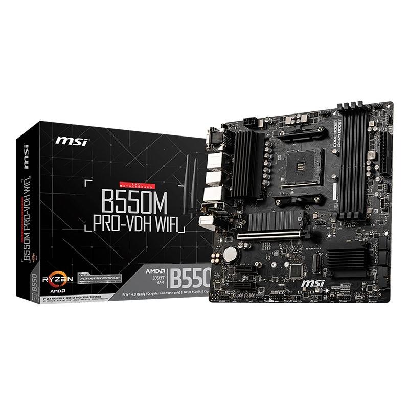 Placa de baza MSI B550M PRO-VDH WIFI, Socket AM4