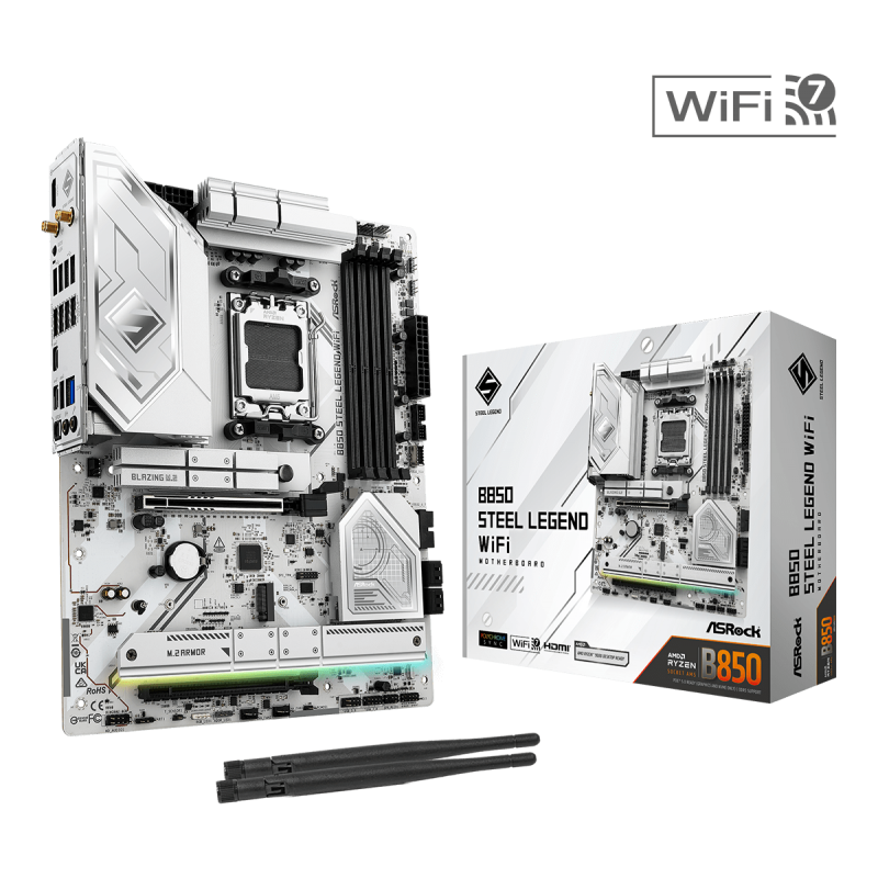 Placa de bază ASRock B850 STEEL LEGEND WIFI AM5
