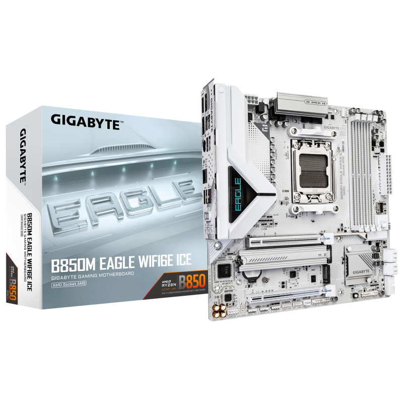 Placa de bază Gigabyte B850M EAGLE WIFI6E ICE AM5