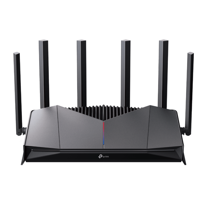 BE6500 Dual-Band Wi-Fi 7 Gaming Router SPEED: 688 Mbps at 2.4 GHz + 5765 Mbps at 5 GHz SPEC: 6× external Antennas, 2.0 GHz Quad-Core CPU, 1*2.5 Gbps WAN port + 1*2.5 Gbps LAN port + 3*1 Gbps LAN ports, 1*USB 3.0 Port, MLO, 4096-QAM, OFDMA, HE160 on 5GHz F