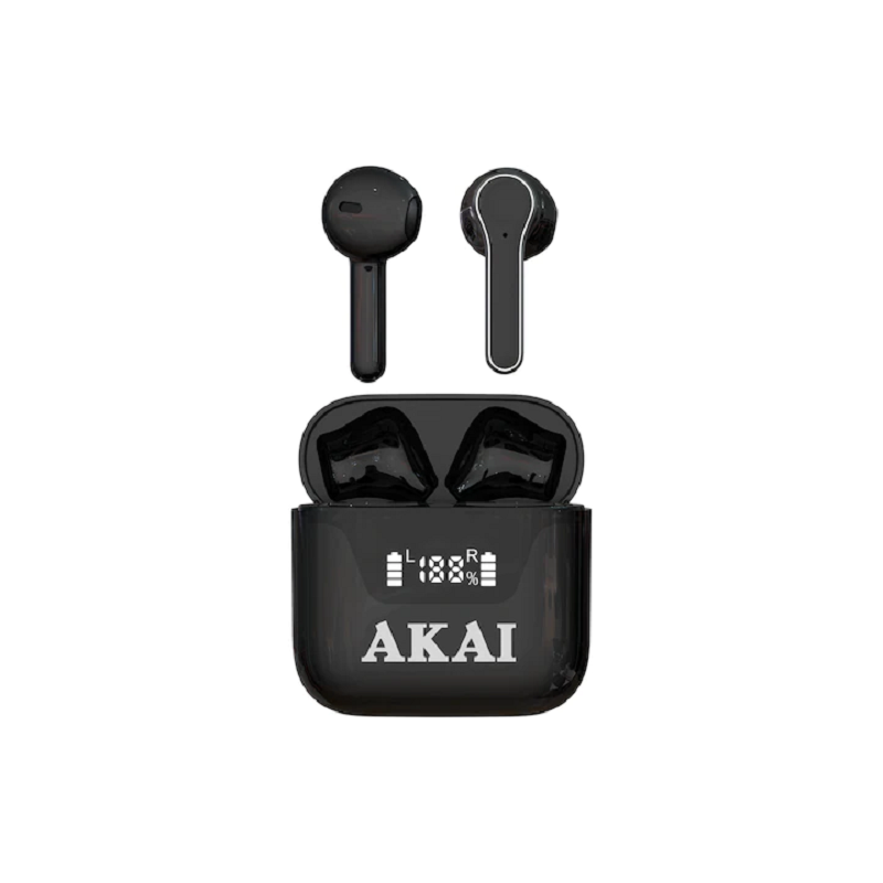 Casti Akai BTE-J101, In-ear, bluetooth, negru