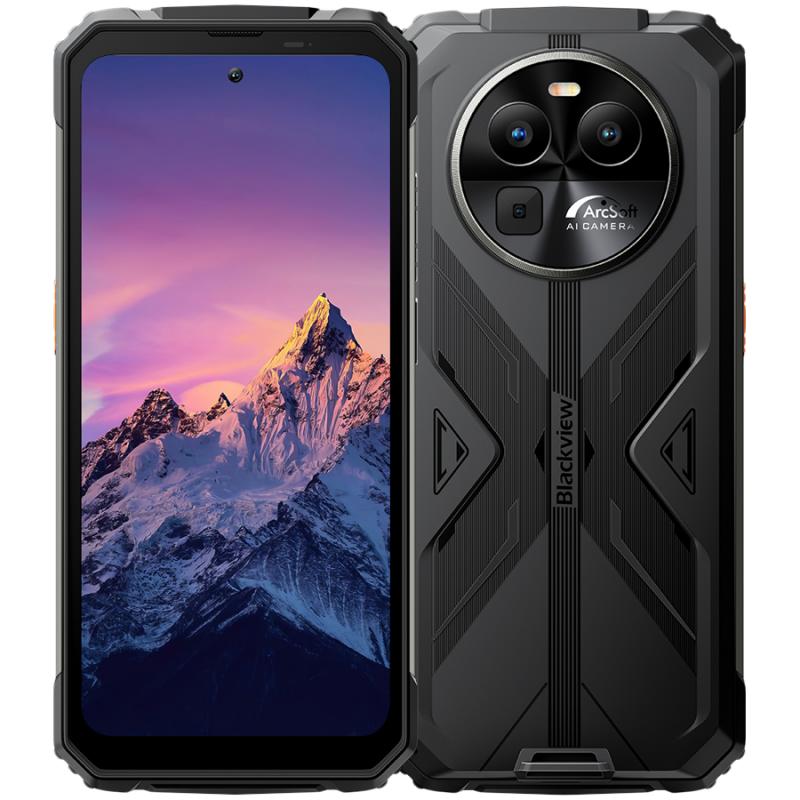 Blackview Rugged BV8100 6.5inch FHD+ IPS 1080*2400 120Hz Gorilla Glass 5, MT6789 8/256GB 32MP; Rear 50MP/13MP/VGA 8800mAh, 45W fast charging NFC, IP68 & IP69K & MIL-STD-810H, Android 14 Black