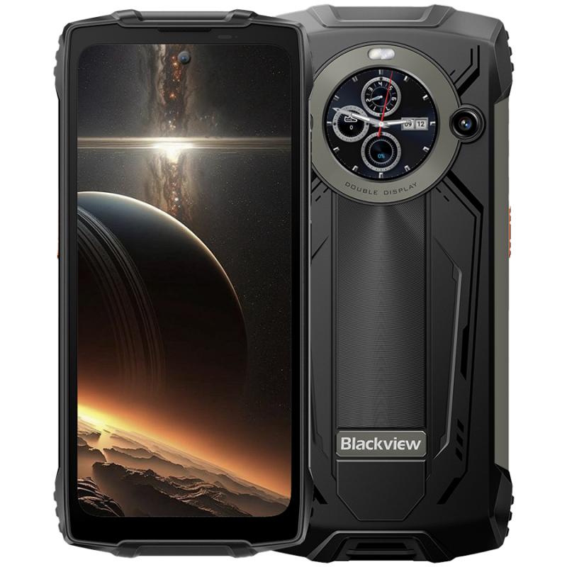 Blackview Rugged BV8200 LTE 6.5-inch FHD+IPS 1080x2400 120Hz Corning 3th + 1.3-inch 360x360 12+256GB MT8781 Octa-core 2.2GHz 8800mAh NO Charger CAM Front 32MP Rear 50+13MP IP68/IP69K/MIL-STD-810H NFC Fingerprint  Black