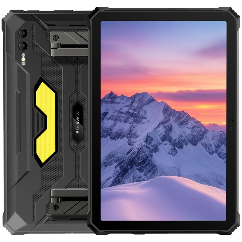 Blackview Active 10 Pro Rugged Tab 12GB/512GB, 10.95-inch FHD+1920x1200 IPS 90Hz Corning Glass 3, MT6878 Octa-core, 50MP Front/108MP-20MP Rear Camera infared nught vision, 30000mAh, 55W FC, Android 14, NFC, Fingerprint, MIL-STD-810H, Black