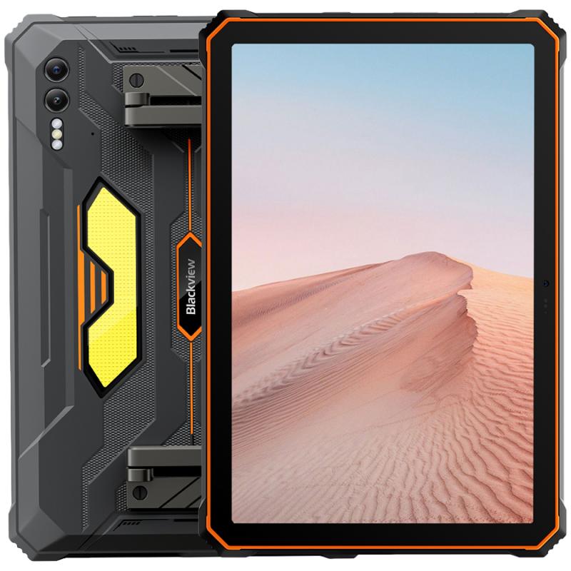 Blackview Active 10 Pro Rugged Tab 12GB/512GB, 10.95-inch FHD+1920x1200 IPS 90Hz Corning Glass 3, MT6878 Octa-core, 50MP Front/108MP-20MP Rear Camera infared nught vision, 30000mAh, 55W FC, Android 14, NFC, Fingerprint, MIL-STD-810H, Orange