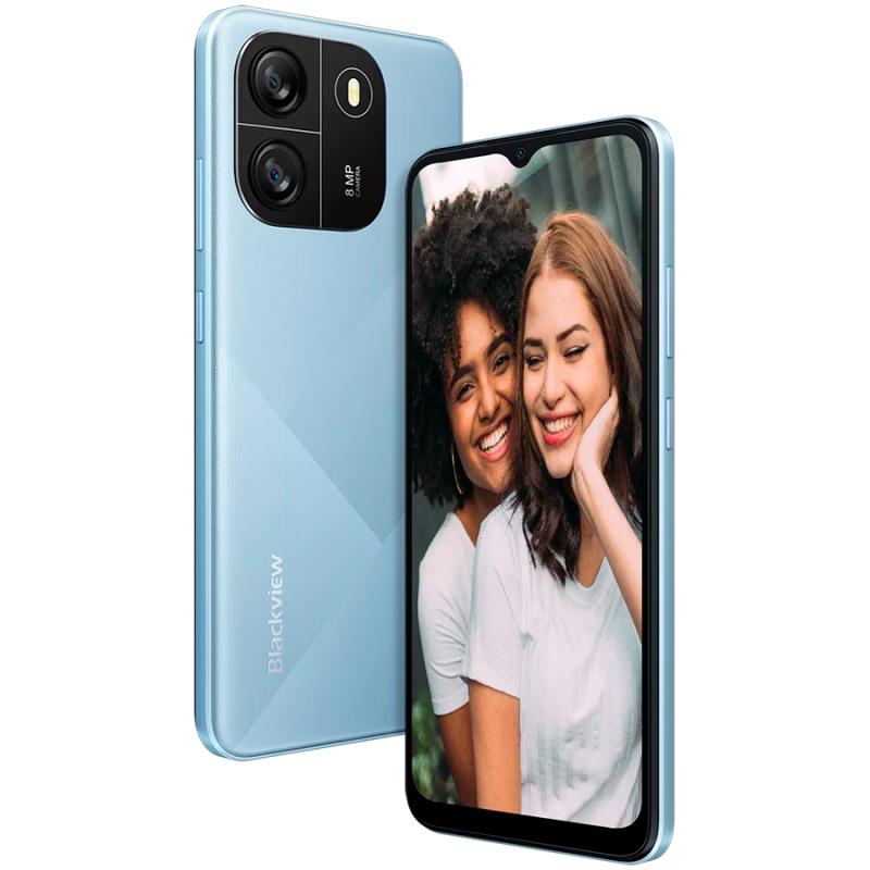 Blackview WAVE 6C 2GB/32GB, 6.5inch HD+ 720x1600 20:9, Octa-core, 5MP Front/8MP, Battery 5100mAh, Type-C, Android 13, Dual SIM, SD card slot, 30W wired charging, Blue
