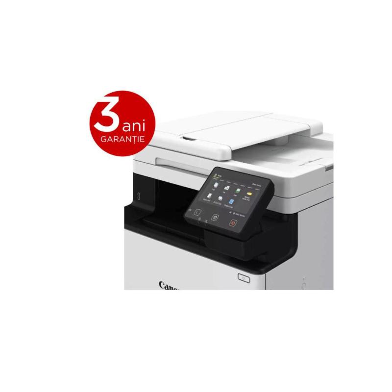 CANON MF752CDW II A4 COLOR LASER MFP, Functii: Printare, Copiere, Scanare, Viteza: 33ppm, Rezolutie:  1200 x 1200 dpi, Duplex, FPO: 14 sec., Limbaje printare: UFRII, PCL 5c1, PCL6, Copiere: 33ppm, Rezolutie: 600 x 600 dpi, DADF, pana la 999 copii, Zoom: 2