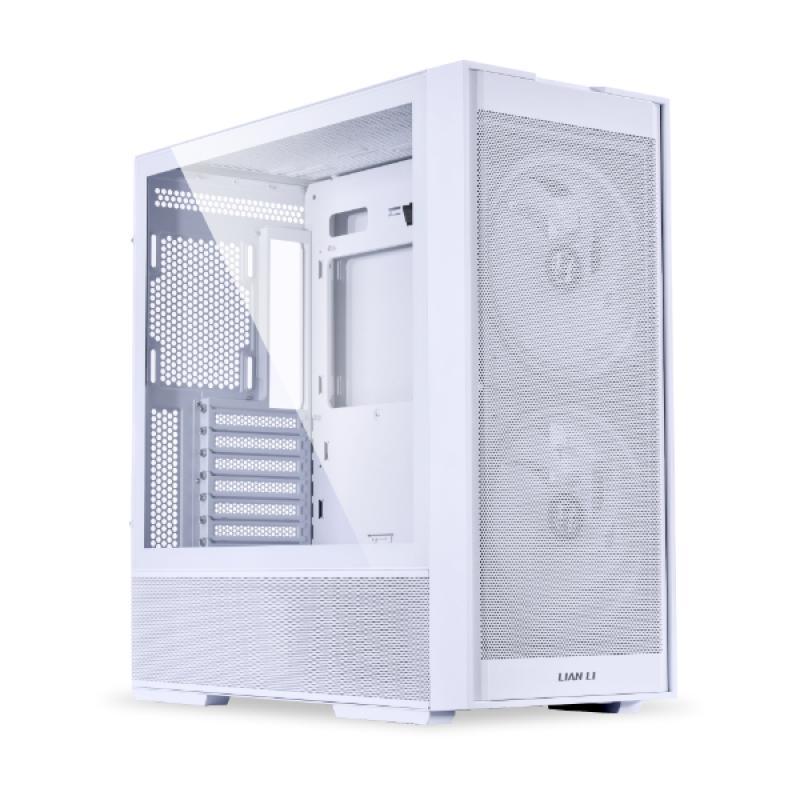 Carcasa LIAN LI LANCOOL 206 Mid Tower RGB ALB, Tempered Glass, Sloturi Expansiune 7, Drive Bays: 2x3.5