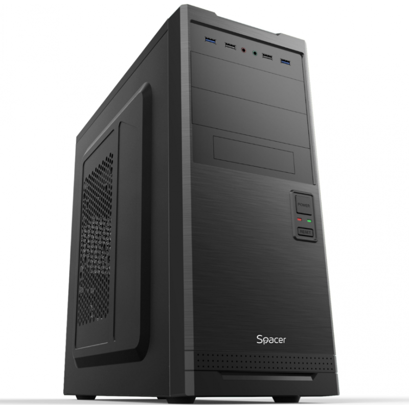 Carcasa SPACER SPCS-OC-STYLE, Mid Tower NEGRU
