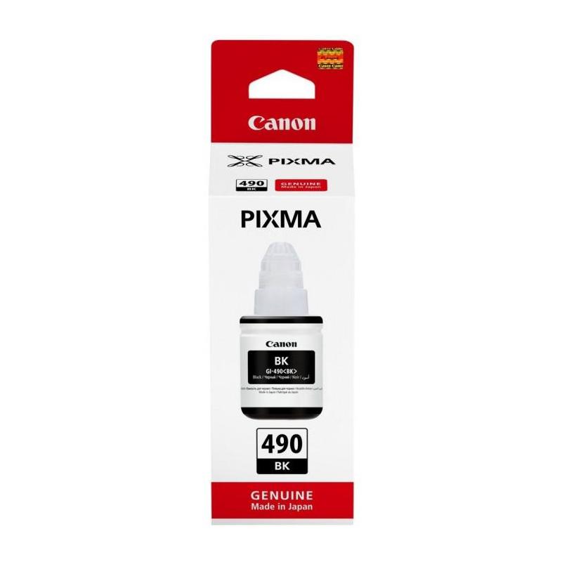 Cartus cerneala Canon GI-490 BK, pigment black, capacitate 135ml, pentru echipamente CISS G1400 / G2400 / G3400 / G4400 / G1411 / G2411 / G3411 / G4411.
