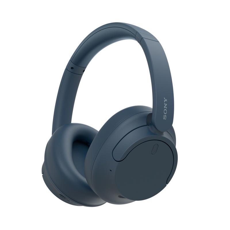 Casti Over the Ear Sony WHCH720NL.CE7, Noise Cancelling, Wireless, Bluetooth, Microfon, Multipoint connection, Quick Charge, Autonomie 35 ore, Albastru