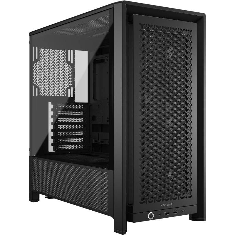 Carcasa CORSAIR FRAME 4000D RS Mid Tower NEGRU, Tempered Glass, Sloturi Expansiune 7 orizontale sau 3 verticale, Drive Bays: 2x3.5