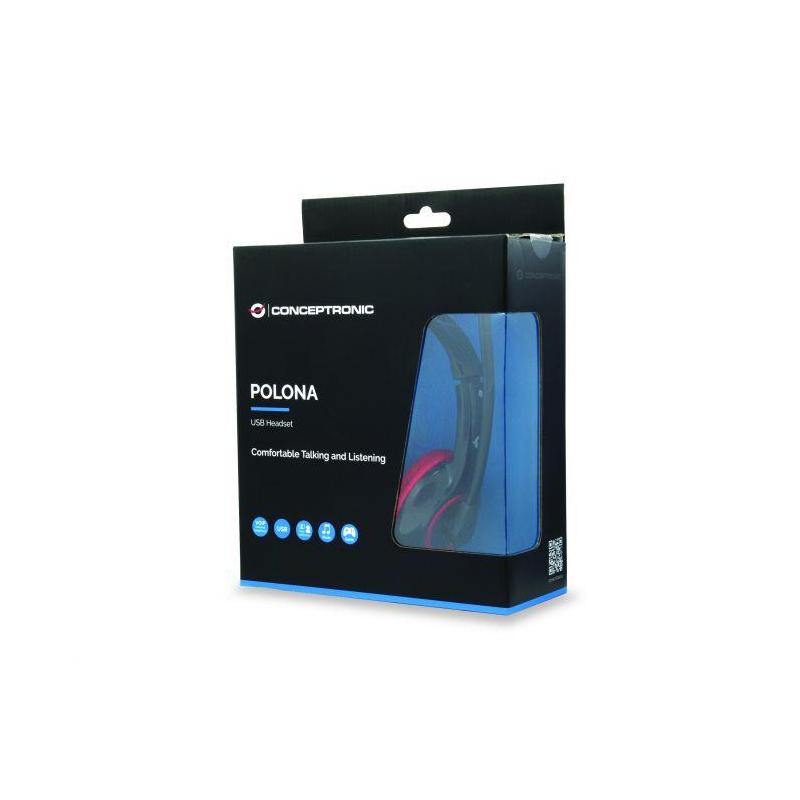 CONCEPTRONIC CCHATSTARU2R Stereo USB Headset, 170 x 67 x 170 mm