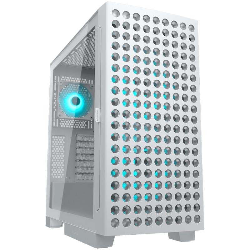 COUGAR AIRFACE ECO RGB PC Case, Mid Tower, White