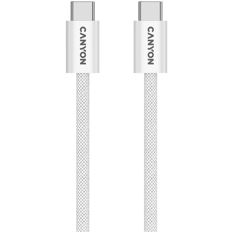 CANYON cable OnWire 60MG C-C 60W Magnet Braided 1m White