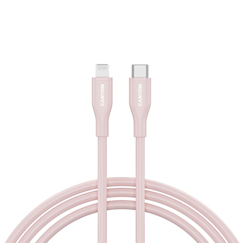 CANYON cable CLNM60 C-L 60W MFI 1m Silicon Pink