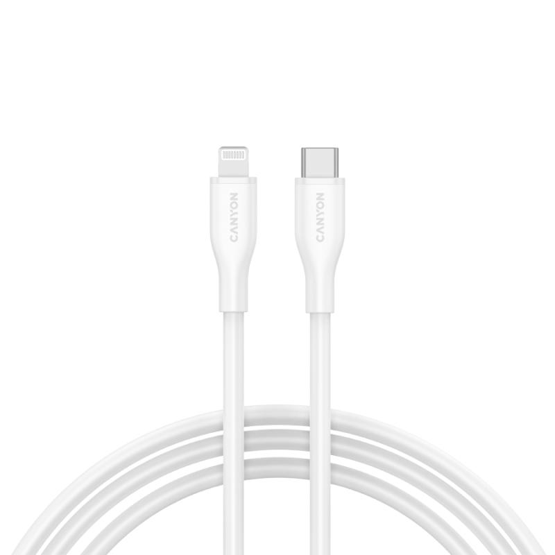 CANYON cable CLNM60 C-L 60W MFI 1m Silicon White