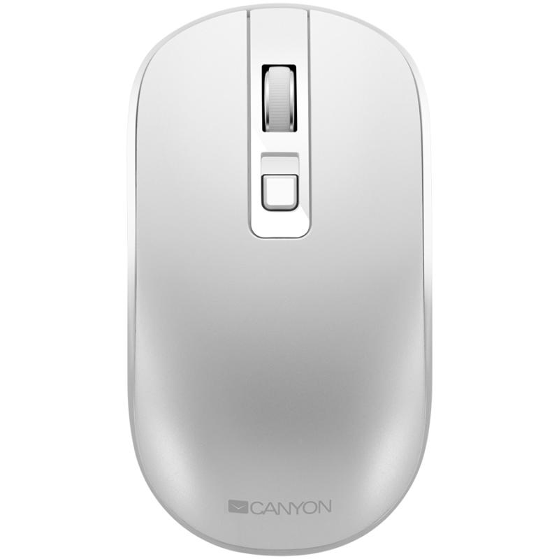 2.4GHz Wireless Rechargeable Mouse with Pixart sensor, 4keys, Silent switch for right/left keys,Add NTC DPI: 800/1200/1600, Max. usage 50 hours for one time full charged, 300mAh Li-poly battery, Pearl-White, cable length 0.6m, 116.4*63.3*32.3mm, 0.0