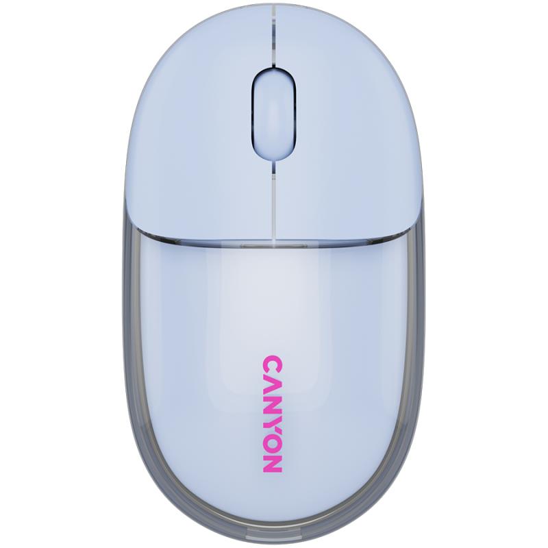 CANYON mouse OnClick 24 BT/ Wireless Transparent/Blue