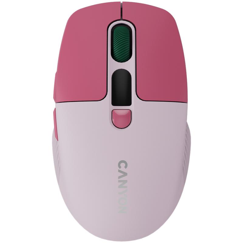 CANYON mouse MW-26 LCD Silent Dual Mode Wireless Pink