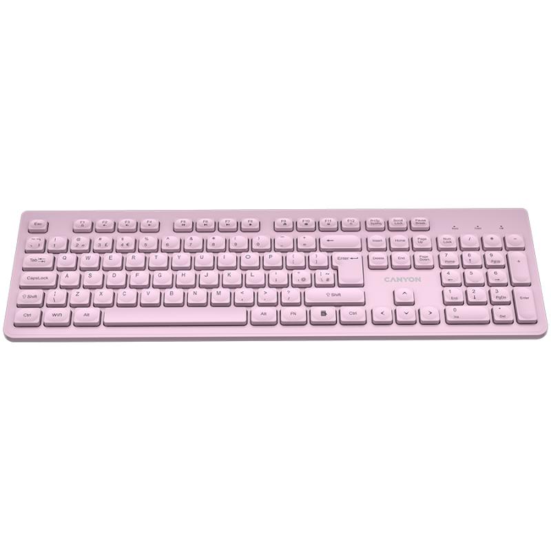 CANYON keyboard HKB-W01 UK/US AAA Wireless Pink