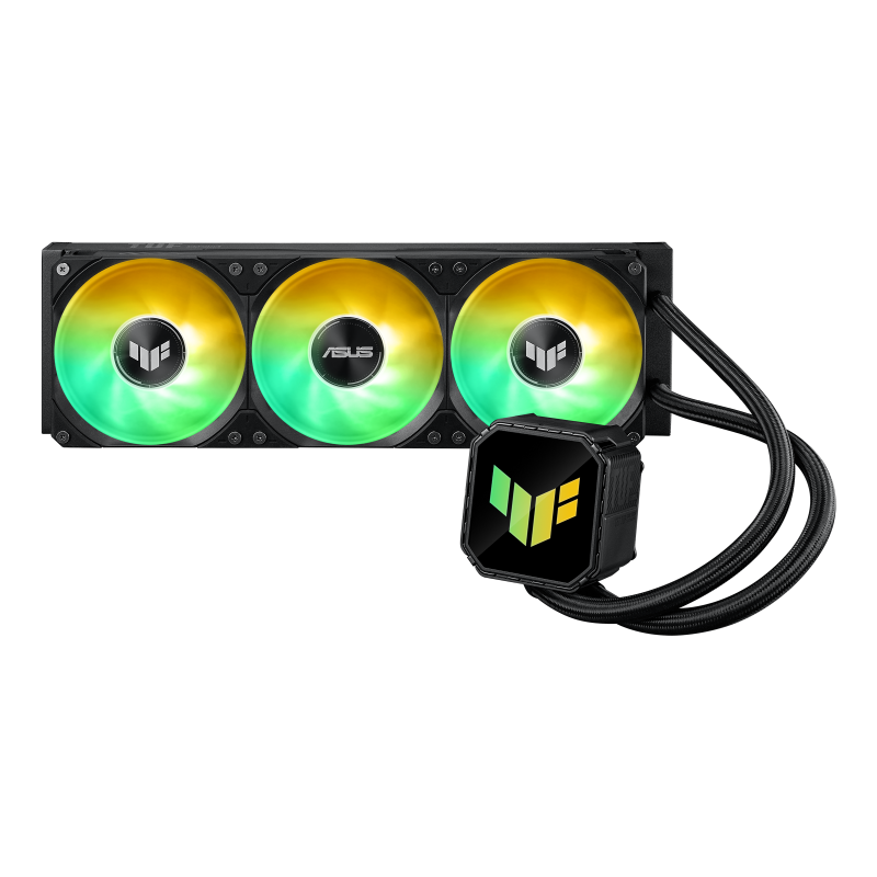 Cooler Procesor ASUS TUF GAMING LC III 360 ARGB NEGRU, marime radiator 397mm, 3x120mm, viteza ventilatoare 650-2600 RPM +/- 10%, Suport AMD: AM5 AM4, suport INTEL: LGA 1851/1700/1200