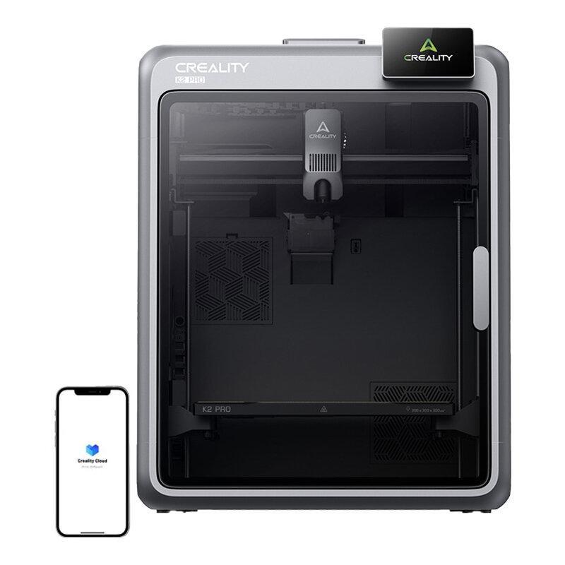 CREALITY K2 PRO FDM 3D PRINTER, Tehnologie: FDM, volum printare: 300 x 300 x 300mm, Dimensiuni produs: 445 × 477 × 573 mm, 23.7kg, Viteza printare: 600 mm/s, Accelerare: 20.000 mm/s, Temperatura duza max: 300 ° C, Motoare Step-Servo, Temperatura max platf